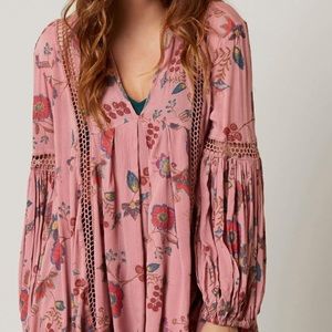 Free People Just The Two of Us Floral Tunic
